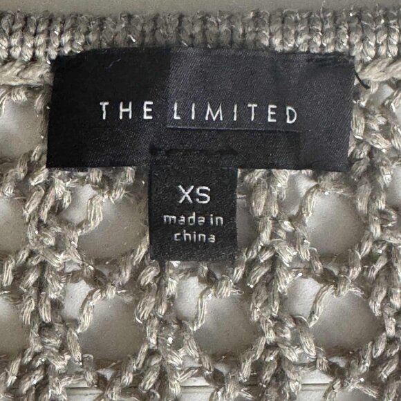 The Limited Gray Crochet Tank Size XS - Picture 4 of 7